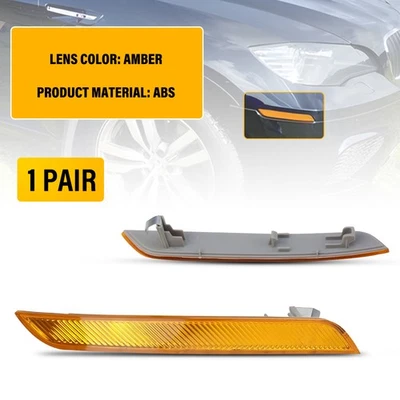 Parachoques delantero reflectores laterales ámbar EXF para BMW X6 E71 E72 X5M 2008-2014 Foto 1 de 4