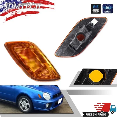 Se adapta a Subaru 02-03 Impreza WRX RS 2002-2003 luces de señal de giro marcador lateral ámbar Foto 1 de 4