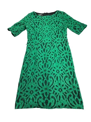 Vestido para mujer Roz & Ali verde de encaje hasta la rodilla forro negro talla 6 Foto 1 de 4
