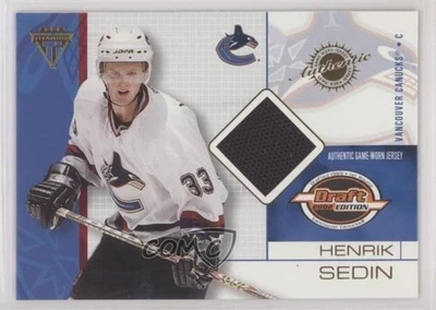 2001-02 Pacific Private Stock Titanium Draft Edition Henrik Sedin #98 HOF - Image 1 of 2