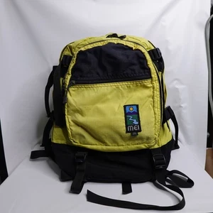Vintage MEI Mountain Equipment Inc. Hiking Backpack Daypack Made in USA Yellow - Picture 1 of 14
