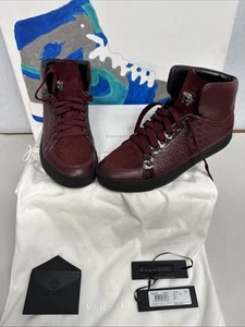 RARE 2016 Versace Greca Embroidered High Top "Bordeaux" Men’s Size 41 (US 8) - Bild 1 von 20