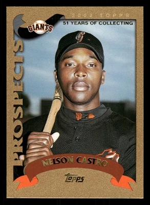 Nelson Castro San Francisco Giants 2002 Topps Traded Gold #T116 SN /2002 - Image 1 of 2