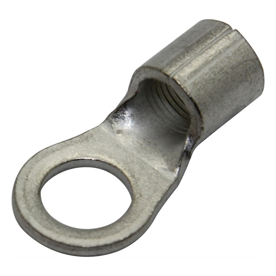 10x R 5.5-4 cable lug: ring M4 2.63-6.64mm² crimp connection uninsulated NICHIFU - Image 1 of 1