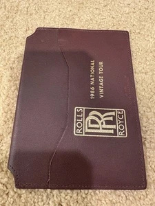 Rolls Royce 1986 National Vintage Tour Document Holder By Hozel - Picture 1 of 4