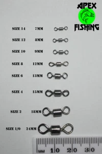 Fishing Barrel Swivel UK seller quick dispatch Various sizes - Picture 1 of 3
