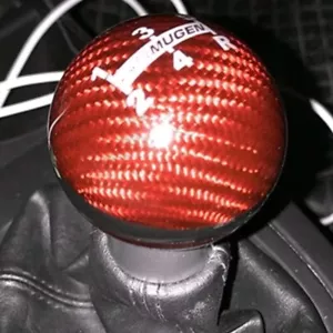 MUGEN RED CARBON 5SP shift gear knob HONDA CIVIC EG EK EP FN INTEGRA ACCORD EURO - Picture 1 of 5