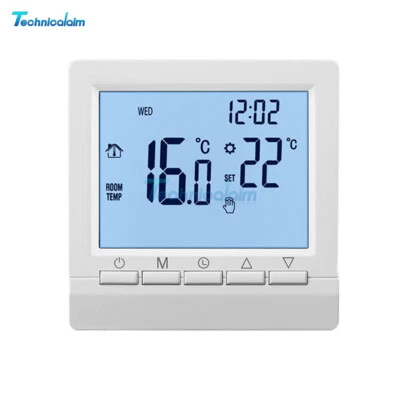 LCD Weekly Programming Intelligent Gas Boiler Temperature Controller Thermostat - Bild 1 von 4