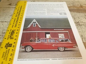 1960 CHEVROLET KINGSWOOD WAGON Original Sales Advert - Bild 1 von 1