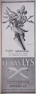 REKLAME LE BAS LYS DESSOUS PRINZESSIN NACH DEM MONNIER VON 1927 FRANZÖSISCHE ANZEIGE PUB - Bild 1 von 1