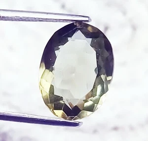 Green Amethyst 9.90 Ct Certified Oval Shape Loose Gemstone With Free Gift - Picture 1 of 7