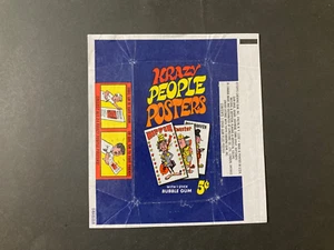 Topps , vintage Krazy people posters wax trading wrapper - Picture 1 of 2
