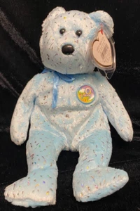 TY BEANIE BABIES "DECADE" THE 10 YEAR ANNIVERSARY BEAR JANUARY 22, 2003 - Picture 1 of 6
