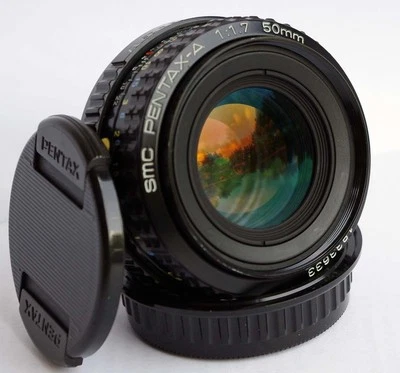 CLA'd SMC PENTAX-A 1.7 50MM PENTAX-K MOUNT PORTRAIT LENS ADAPTABLE EXC - Image 1 of 4