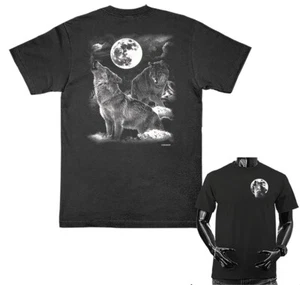 Camiseta Night Wolves Howling at Moon Wilderness Wildlife Animals - Imagen 1 de 9
