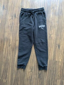 Lot of 2 Size 10 12 Puma Unisex Black Training Pull-on Sports Pants Activewear - Picture 1 of 4