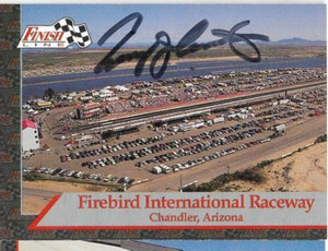 TOMMY JOHNSON JR signed 1993 FINISH LINE trading card NHRA #T-2 FIRE BIRD INTL