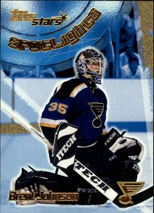 2000-01 Topps Stars Blues Hockey Card #149 Brent Johnson SL