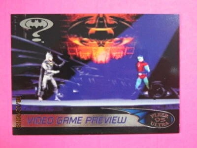 1995 FLEER ULTRA BATMAN FOREVER - ACCLAIM  VIDEO GAME TIP CARD - ( G-1 ) - Image 1 of 2