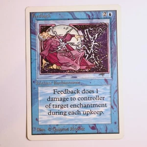 MTG Blue - Feedback - Unlimited Edition - Enchantment - Picture 1 of 1