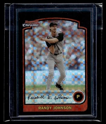 2003 Bowman Chrome Xfractor #50 Randy Johnson Diamondbacks HOF - Image 1 of 2