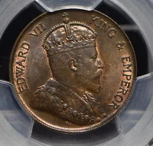 Hongkong 1905 Cent PCGS MS63BN glänzend selten diese Klasse PC0446 kombinierter Versand - Bild 1 von 3