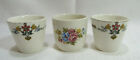 Made in England Three (3) Vintage Flat Egg Cups GC