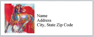 Personalized Address Labels Western Horse (bx 618) - Picture 1 of 3