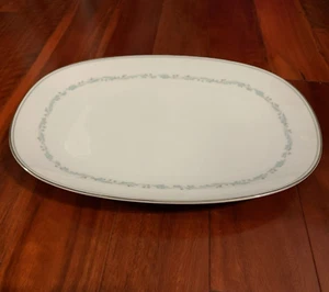 NORITAKE CHINA BROOKLANE 6112 MADE IN JAPAN Vintage OVAL SERVING PLATTER 14" - Picture 1 of 11