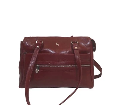 Bolso de Mano de Cuero Genuino Ashwood Bolso de Hombro de Lujo Rojo Moda Estilo Calidad Foto 1 de 4