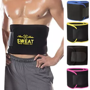 Sport Waist Trainer Weight Loss Women Men Sweat Thermo Wrap Body Shaper Gym Belt - Picture 1 of 16