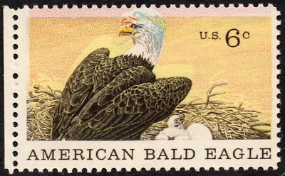 EE. UU. Sc# 1387 *COMO NUEVO OG NH* {ÁGUILA "DOBLE CABEZA" } ERROR DRAMÁTICO DE ERROR DE REGISTRO Foto 1 de 2