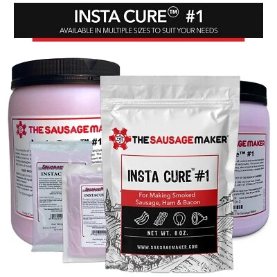 Insta Cure #1 Pink Curing Salt Prague Powder Quick Tender For Meat, Sausage, Ham - Image 1 of 4