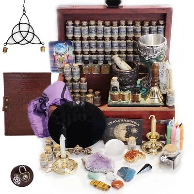 Huge Witchcraft Kit and Apotehcary of Witchcraft Herbs Witch Crystals USA MADE - Image 1 of 4