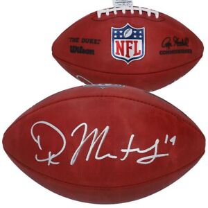 DK Metcalf Seattle Seahawks Autographed Duke Game NFL Football Signed COA 