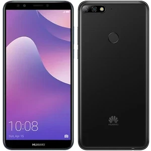 NEW Huawei Y7 (2018) 4G Black 16GB + 2GB Dual-SIM Factory Unlocked GSM LDN-LX3 - Picture 1 of 3
