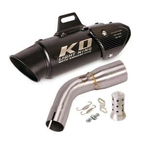 For Suzuki SV650 2016-2025 Exhaust Muffler Escape Middle Link Pipe Tips Slip On - Picture 1 of 10