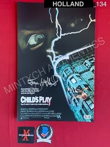 Tom Holland autographed signed 11x17 photo Child's Play Chucky Beckett COA - Picture 1 of 1