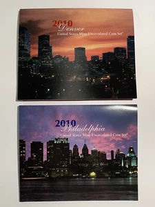 2010 US Mint Unc Coin 28 Piece Clad Set Philadelphia & Denver OGP - Picture 1 of 4