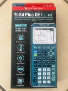 Texas Instruments TI-84 plus CE Graphing Calculator, Matte Teal  ** BRAND NEW ** - Picture 1 of 5