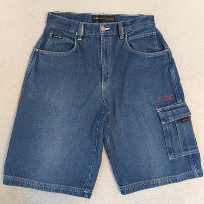 Vintage Fubu The Collection Shorts Mens 32 Denim Jean Baggy Y2K 31"x13" Cargo - Image 1 of 4