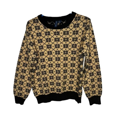 Janie and Jack Boys Geo Snowflake Cozy Winter Fair Isle Sweater Size 4 - Image 1 of 4