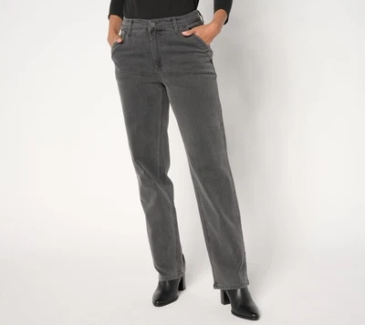 Pantalones para mujer Susan Graver talla grande 18 regular elástico denim gris A658704 Foto 1 de 4