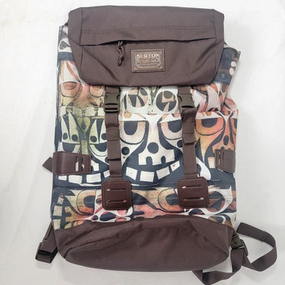 Burton прочные товары рюкзак коричневый печать упаковка большой едва б/у EUC чистый - Изображение 1 из 4