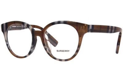 Burberry Jacqueline BE2356F 3967 Eyeglasses Women's Check Brown Round Shape 51mm - Image 1 of 4