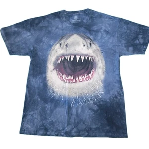 The Mountain Shark Graphic T-Shirt Herren XL Tie Dye Big Face Jaws Ocean Tee - Bild 1 von 6