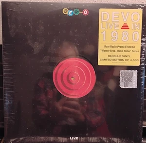 DEVO Live In 1980 Blue Vinyl SEALED LIMITED EDITION RECORD STORE DAY 2019 - Picture 1 of 2