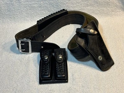 Cinturón de policía Safariland MDL 87 (y 80) talla 44 con funda Jay-Pee .38 Cal y Mag Cs Foto 1 de 4
