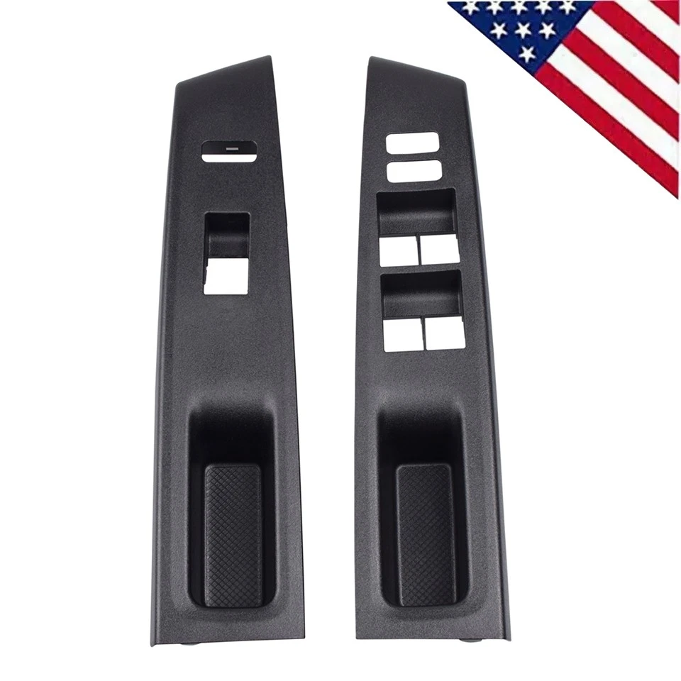 Bisel del panel interruptor de ventana delantera derecha + izquierda para Toyota Yaris 2012-2014 Foto 1 de 4