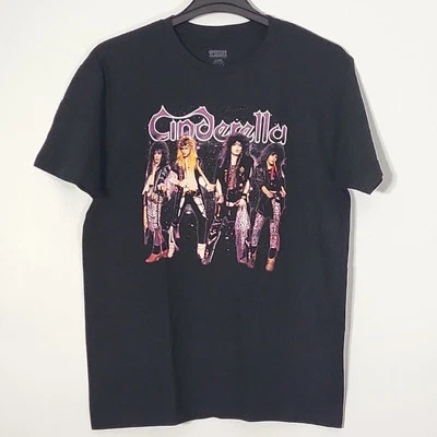 CINDERELLA Band Photo L LARGE Official T-Shirt Black Mens Band Logo - Image 1 of 3